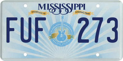 MS license plate FUF273