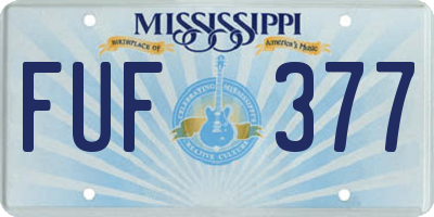 MS license plate FUF377