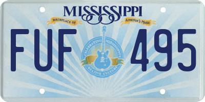 MS license plate FUF495