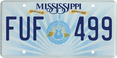 MS license plate FUF499