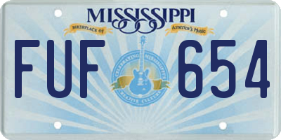 MS license plate FUF654