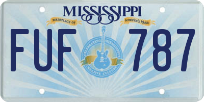 MS license plate FUF787