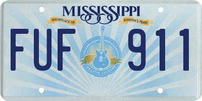 MS license plate FUF911