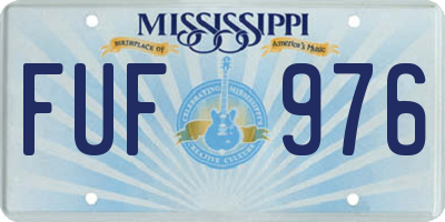 MS license plate FUF976