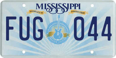 MS license plate FUG044