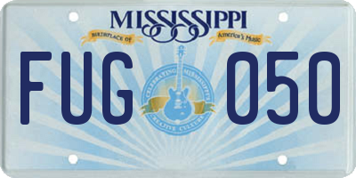 MS license plate FUG050