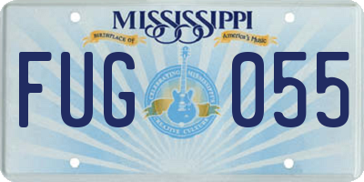MS license plate FUG055