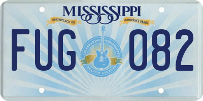 MS license plate FUG082