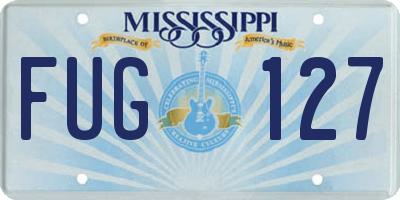 MS license plate FUG127
