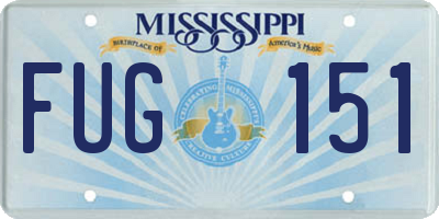 MS license plate FUG151