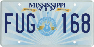 MS license plate FUG168