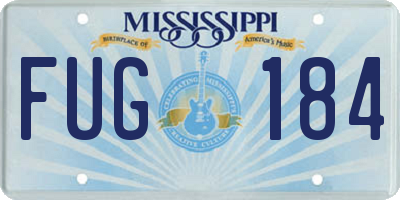 MS license plate FUG184