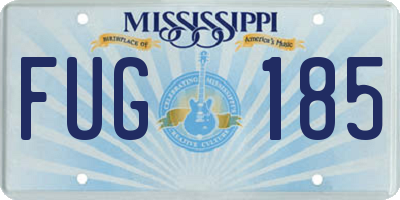 MS license plate FUG185