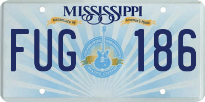 MS license plate FUG186