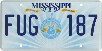 MS license plate FUG187