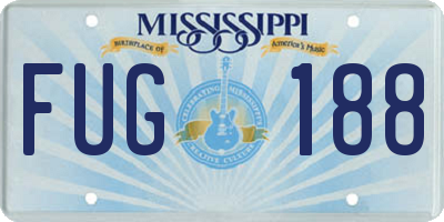 MS license plate FUG188