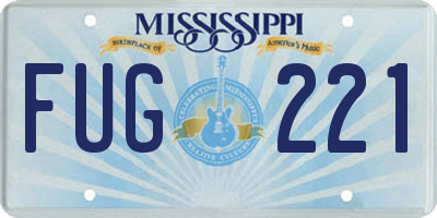MS license plate FUG221