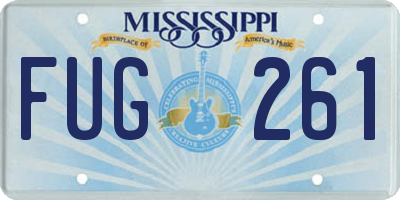 MS license plate FUG261