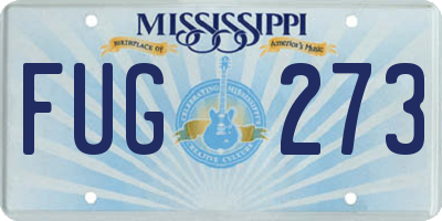 MS license plate FUG273