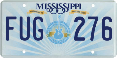 MS license plate FUG276