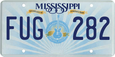 MS license plate FUG282