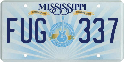 MS license plate FUG337