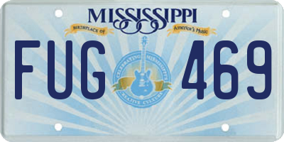 MS license plate FUG469