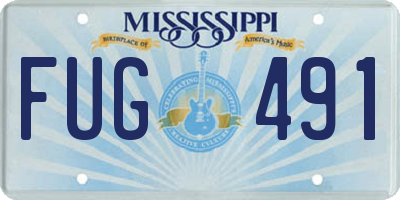 MS license plate FUG491