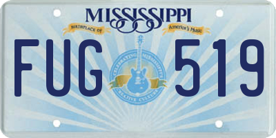 MS license plate FUG519