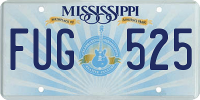 MS license plate FUG525