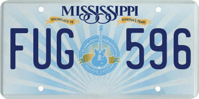 MS license plate FUG596