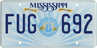 MS license plate FUG692