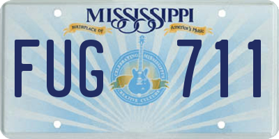 MS license plate FUG711