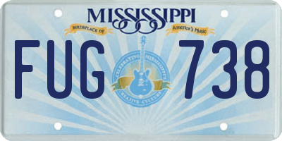MS license plate FUG738