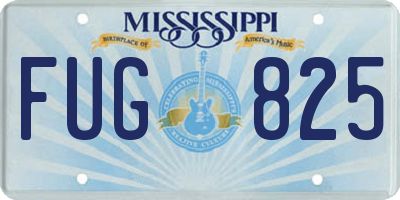 MS license plate FUG825