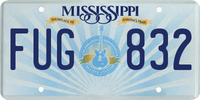 MS license plate FUG832