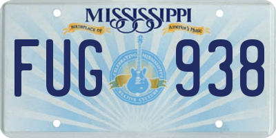 MS license plate FUG938