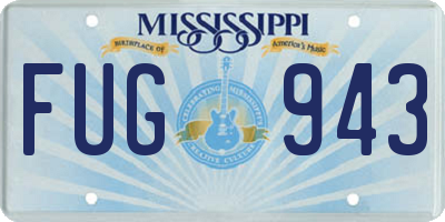 MS license plate FUG943