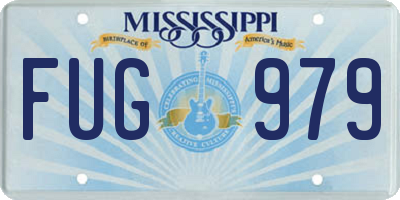 MS license plate FUG979
