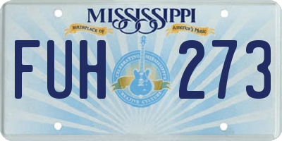 MS license plate FUH273