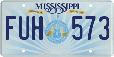 MS license plate FUH573