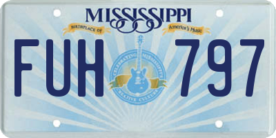 MS license plate FUH797