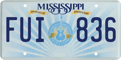 MS license plate FUI836