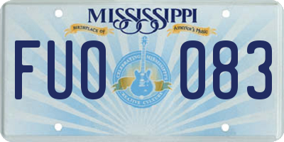 MS license plate FUO083