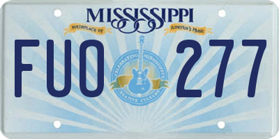 MS license plate FUO277