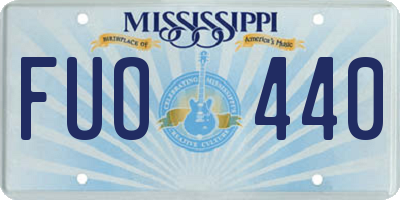 MS license plate FUO440