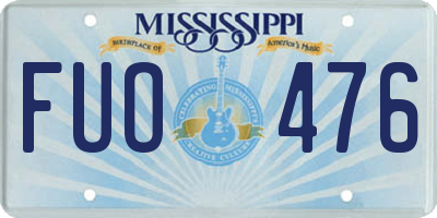 MS license plate FUO476