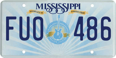 MS license plate FUO486
