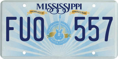 MS license plate FUO557