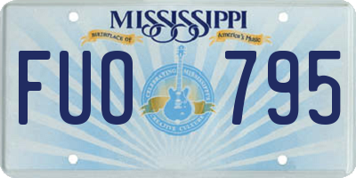 MS license plate FUO795
